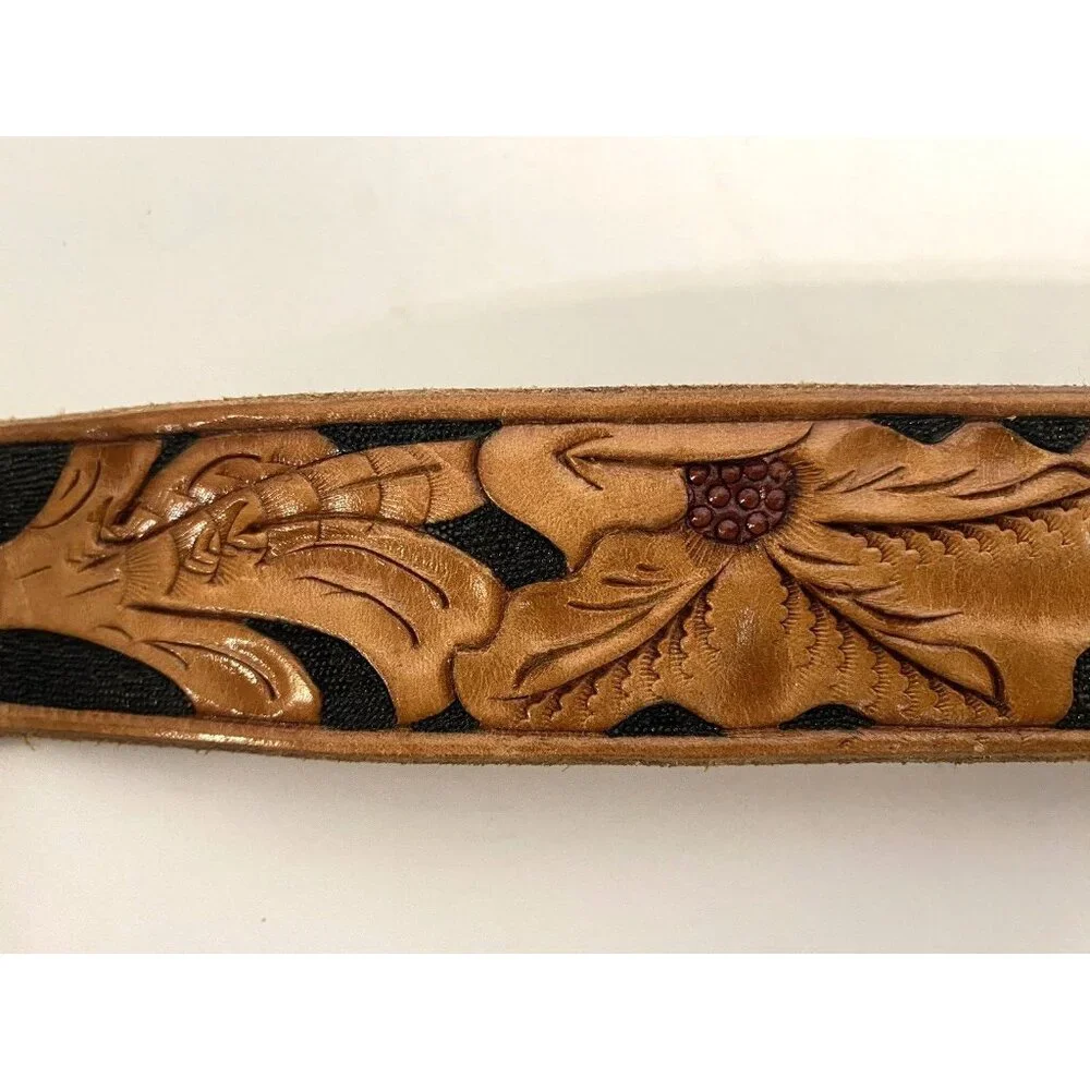 Women's Handmade Hand-Tooled leather belt NAME‎ Belt western style